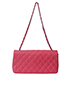 East West Quilted Flap Bag, back view